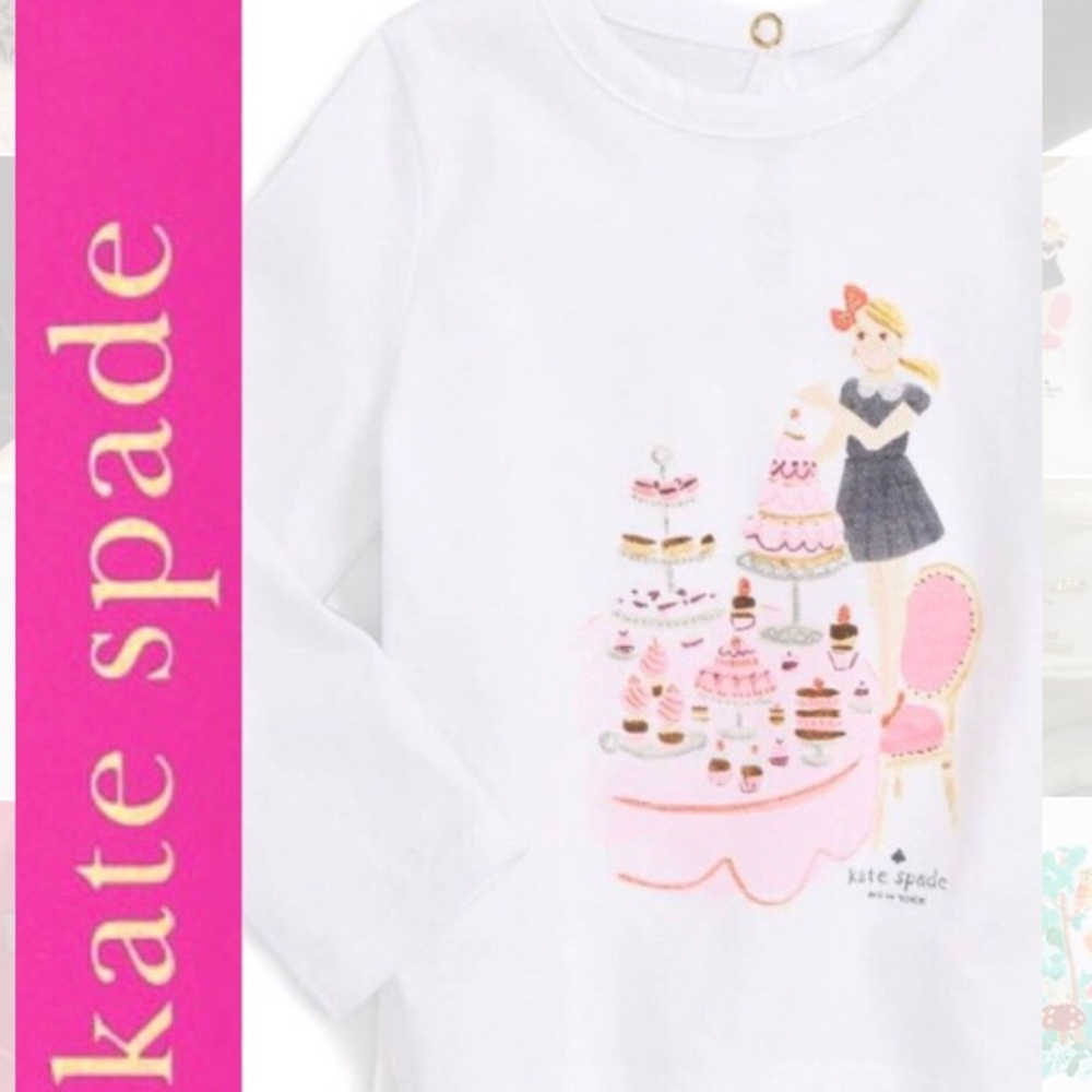 🎉HOST PICK 🎉 Kate Spade Graphic Girls Tee